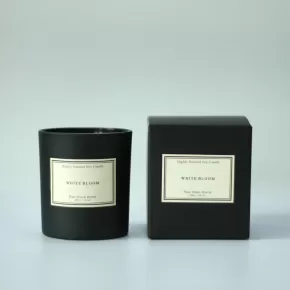 200g Black Glass Jar Scented Candle